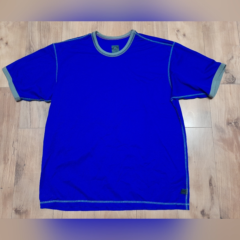 Vintage Nike ACG Dri Fit Base Layer 1 T-Shirt Y2K - Blue ~ Men's XL